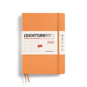 Leuchtturm1917 Leuchtturm 2025 Hardcover Diary - Weekly Planner, A5, Apricot