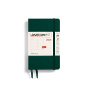 Leuchtturm1917 Leuchtturm 2025 Hardcover Diary - Weekly Planner, A6, Forest Green