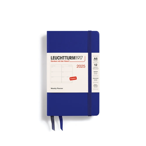 Leuchtturm1917 Leuchtturm 2025 Hardcover Diary - Weekly Planner, A6, Ink