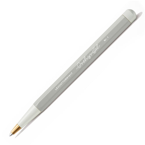 Leuchtturm1917 Leuchtturm 'Drehgriffel' Gel Pen - Light Grey, Black Ink