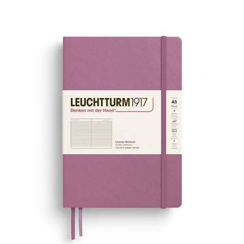 Leuchtturm1917 Leuchtturm1917 Notebook - Ruled, A5, Dusty Rose