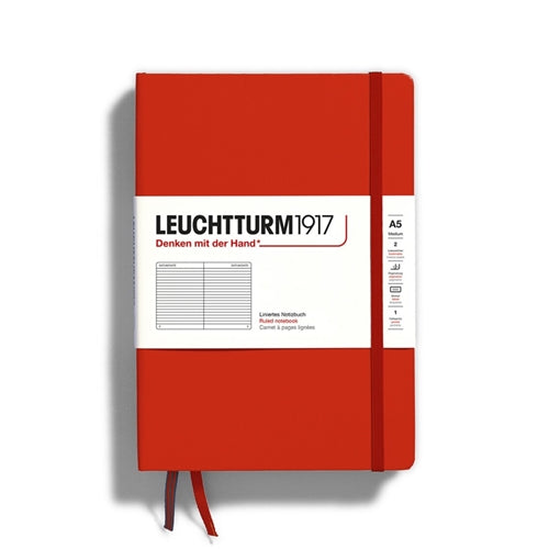 Leuchtturm1917 Leuchtturm1917 Notebook - Ruled, A5, Fox Red