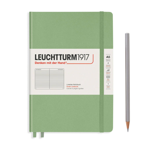 Leuchtturm1917 Leuchtturm1917 Notebook - Ruled, A5, Sage