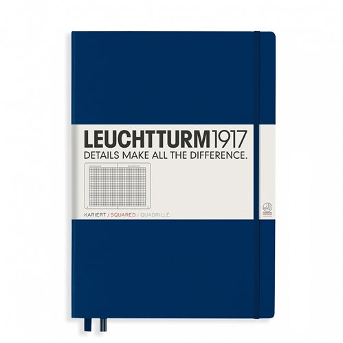 Leuchtturm1917 Leuchtturm1917 Notebook - Squared, A4+, Navy