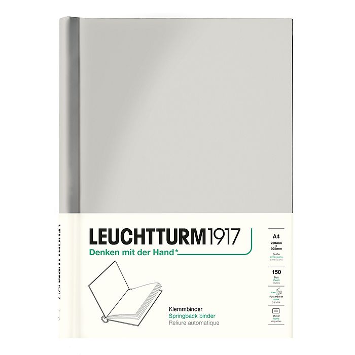 Leuchtturm1917 Leuchtturm1917 Springback Binder - PEKA A4, Light Grey