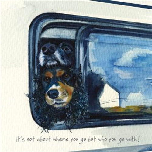 Little Dog Laughed Little Dog Laughed Greeting Card - Campervan