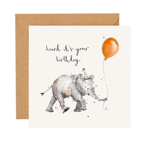 Louise Mulgrew Louise Mulgrew Birthday Card - Heard It's Your Birthday