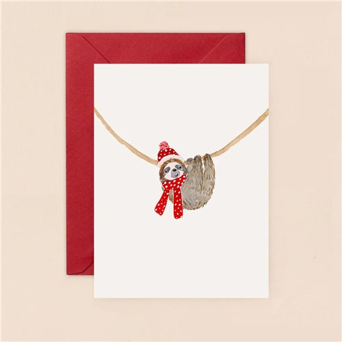 Louise Mulgrew Louise Mulgrew Christmas Gift Card - Sloth (120x90mm)