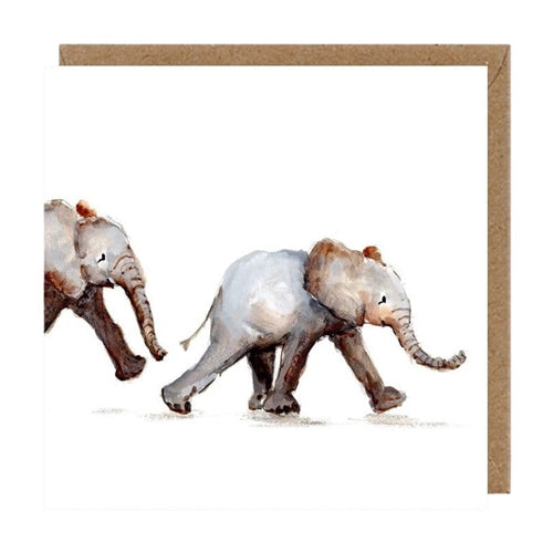 Louise Mulgrew Louise Mulgrew Greeting Card - Elephants