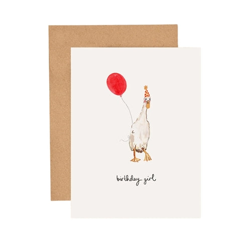 Louise Mulgrew Louise Mulgrew Mini Birthday Card - Duck Birthday Girl