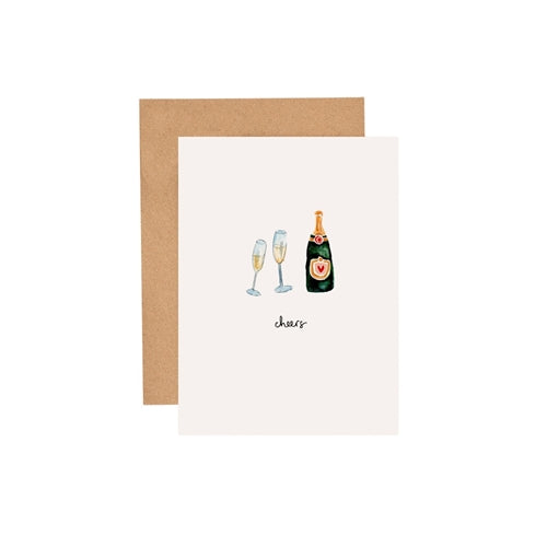 Louise Mulgrew Louise Mulgrew Mini Card - Champagne Cheers