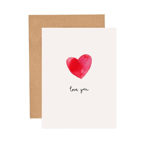 Louise Mulgrew Louise Mulgrew Mini Card - Heart Love You