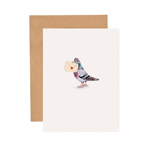 Louise Mulgrew Louise Mulgrew Mini Card - Pigeon Love Note