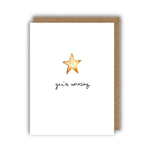 Louise Mulgrew Louise Mulgrew Mini Card - You're Amazing, Star