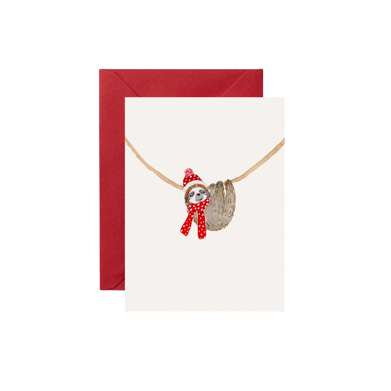 Louise Mulgrew Louise Mulgrew Mini Christmas Card - Christmas Sloth