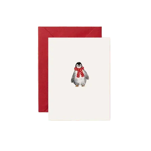 Louise Mulgrew Louise Mulgrew Mini Christmas Card - Penguin