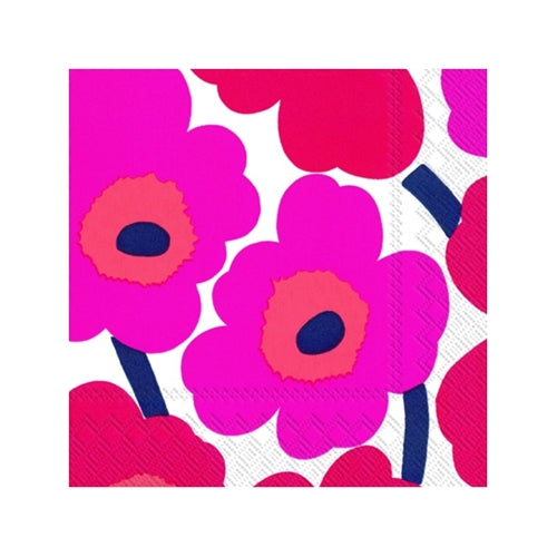 Marimekko Marimekko Napkin - Cocktail, Unikko Red