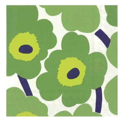 Marimekko Marimekko Napkin - Dinner, Unikko - Green