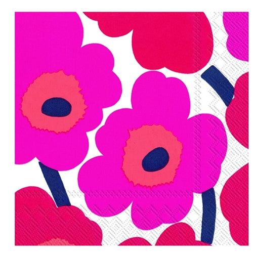 Marimekko Marimekko Napkin - Dinner, Unikko - Red