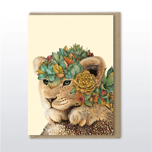 Marini Ferlazzo Marini Ferlazzo Greeting Card - Baby Animal Collection, Lion Cub