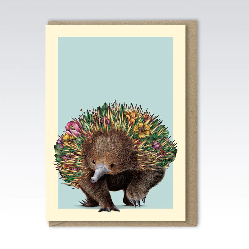 Marini Ferlazzo Marini Ferlazzo Greeting Card - Bushwalk Collection, Echidna