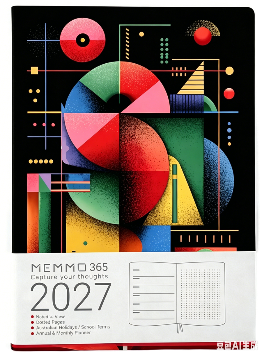 Memmo Memmo 2027 Luxe Diary - A5, Geometric