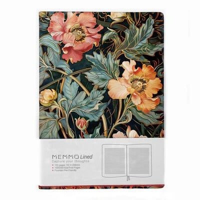 Memmo MEMMO Softcover Notebook - A5, Lined, Aphrodite