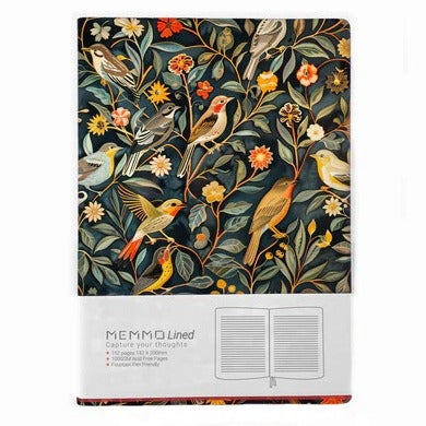 Memmo MEMMO Softcover Notebook - A5, Lined, Psyche