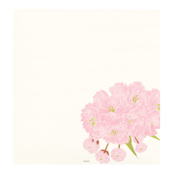 Midori Midori Kami Letter Set - Paper Series - Spring, Flowering Trees