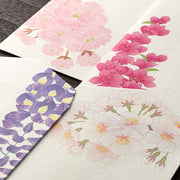 Midori Midori Kami Letter Set - Paper Series - Spring, Flowering Trees