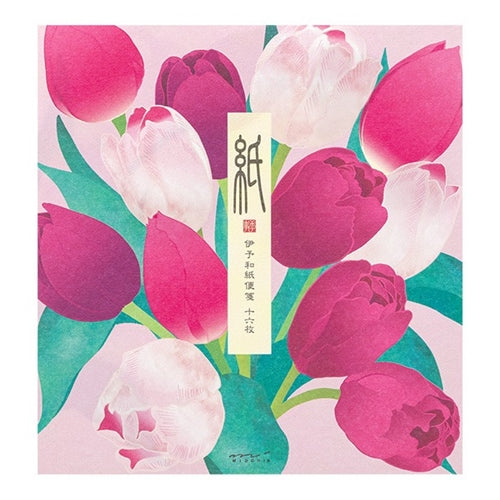 Midori Midori Kami Letter Set - Paper Series - Spring, Tulips