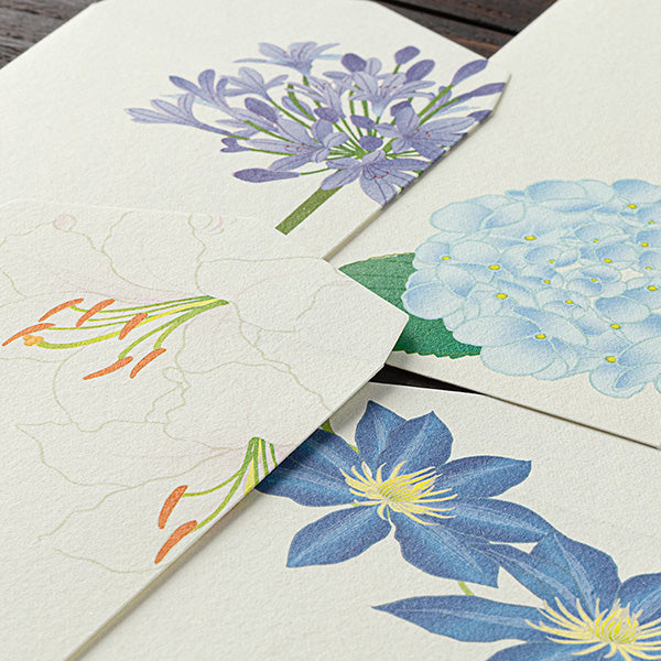 Midori Midori Kami Letter Set - Paper Series - Summer, Summer Floral