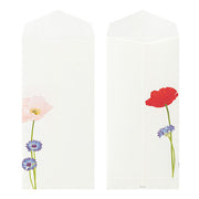 Midori Midori Kami Letter Set - Spring Series, Poppies