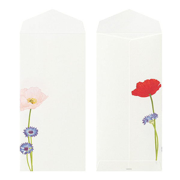 Midori Midori Kami Letter Set - Spring Series, Poppies