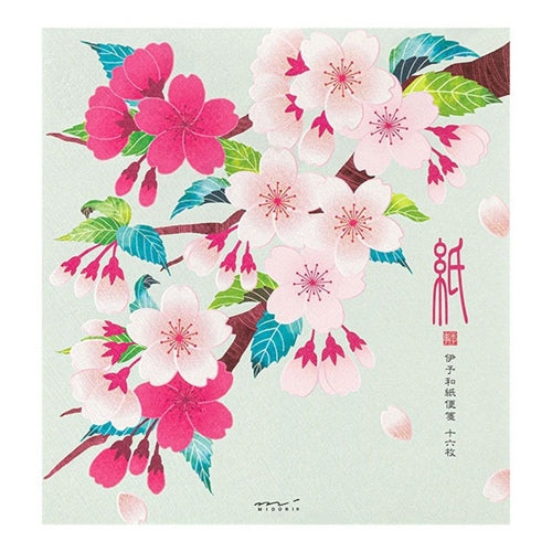 Midori Midori Kami Letter Set - Spring Series, Silk Cherry Blossoms