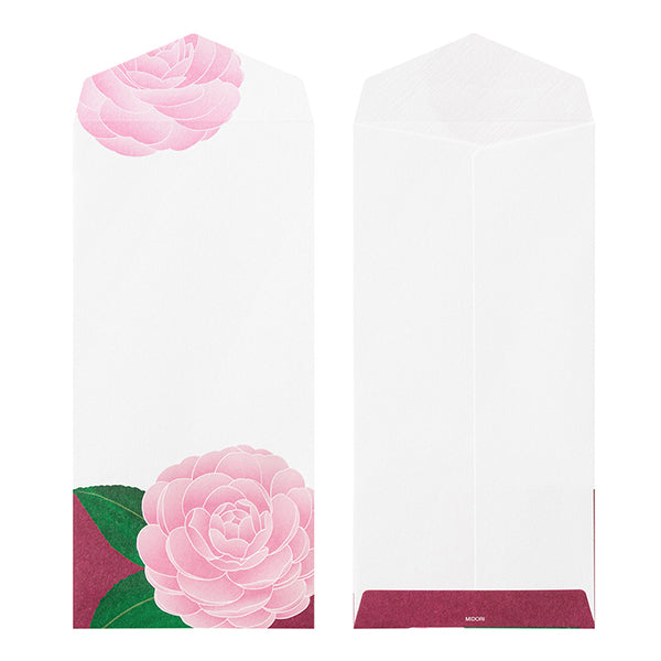 Midori Midori Kami Letter Set - Winter Series, Camellia