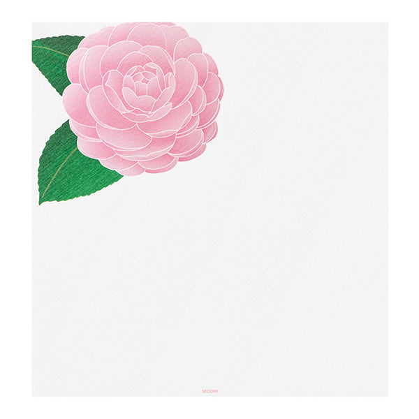 Midori Midori Kami Letter Set - Winter Series, Camellia