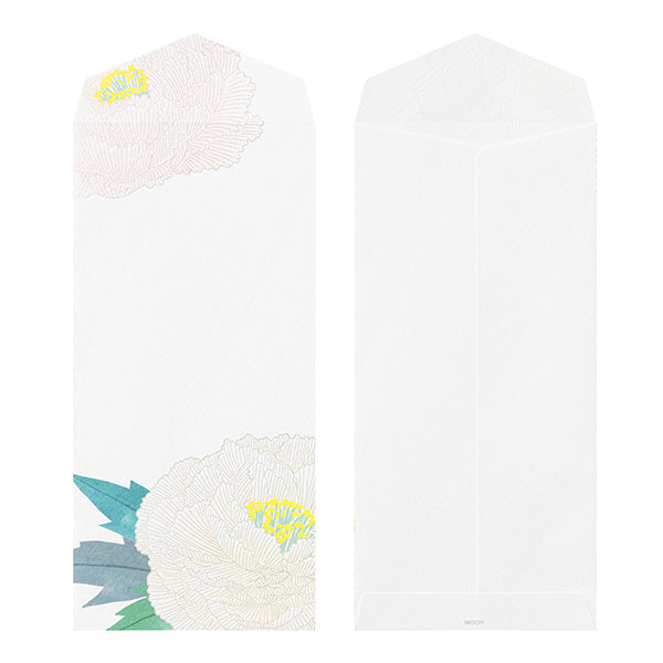 Midori Midori Kami Letter Set - Winter Series, Peony