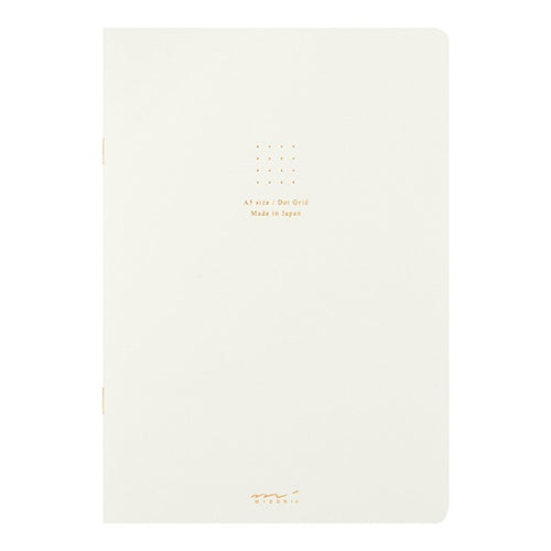 Midori Midori MD Colour Notebook - A5, White, Dot Grid