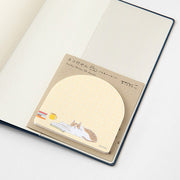 Midori Midori Sticky Notes - Cat & Books