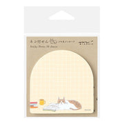 Midori Midori Sticky Notes - Cat & Books