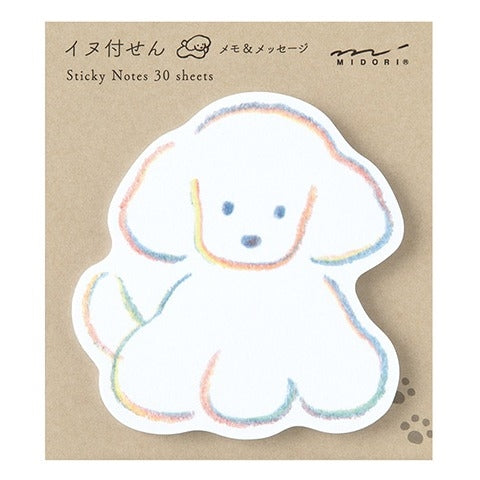 Midori Midori Sticky Notes - Die-Cut Dog