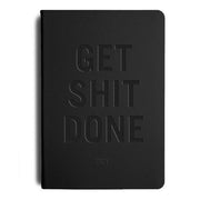 MiGoals 2026 MiGoals "Get Shit Done" Weekly Spread Diary - A5, Soft Cover, Black