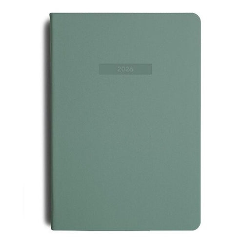 MiGoals 2026 MiGoals Weekly Spread Diary - A5 - Soft Cover - Sea Green