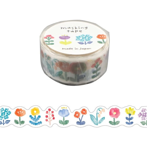 Mindwave Mindwave Die-Cut Washi Tape - Vivid Flowers 1
