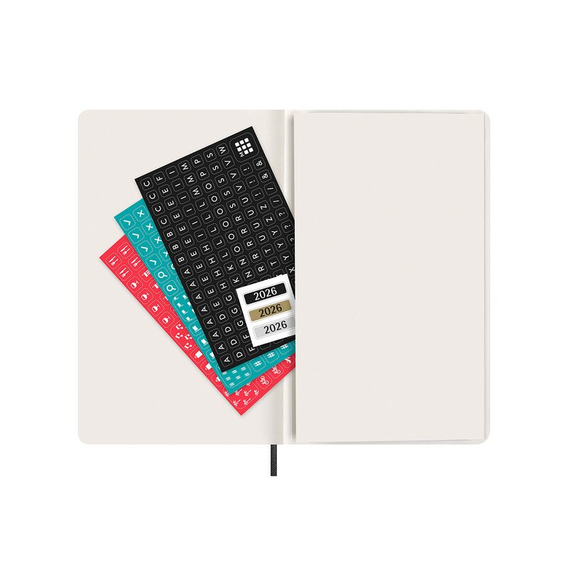 Moleskine 2026 Moleskine 12-Month Monthly Diary - Large, Soft Cover, Black