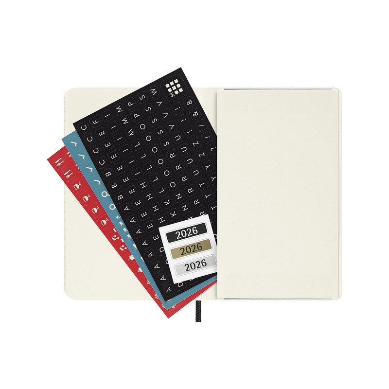 Moleskine 2026 Moleskine 12-Month Monthly Diary - Pocket, Soft Cover, Black