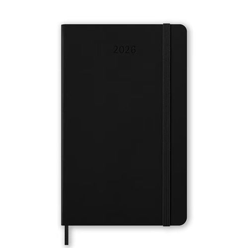 Moleskine 2026 Moleskine 12-Month Weekly Horizontal Diary - Large, Hard Cover, Black