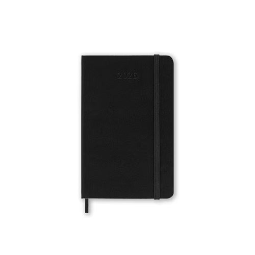 Moleskine 2026 Moleskine 12-Month Weekly Horizontal Diary - Pocket , Hard Cover, Black
