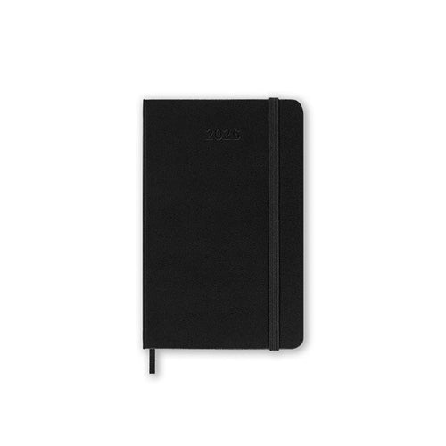 Moleskine 2026 Moleskine 12-Month Weekly Vertical Diary - Pocket, Hard Cover, Black